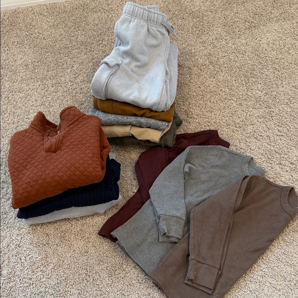 Kids Casual Clothing Bundle - Joggers , shirts, sweatshirts